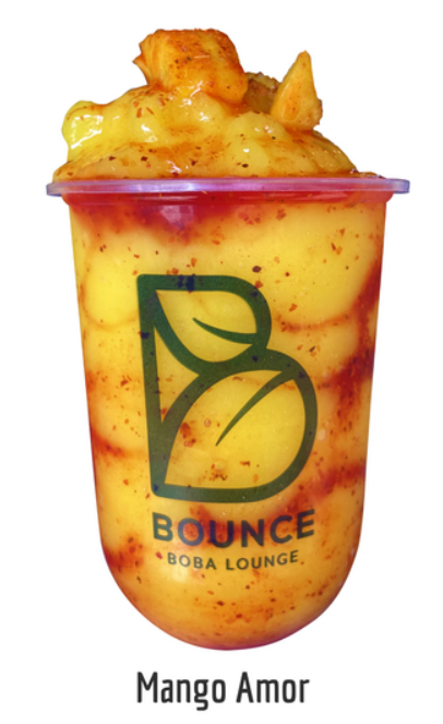 Mango Amor in a Bounce Boba Lounge cup